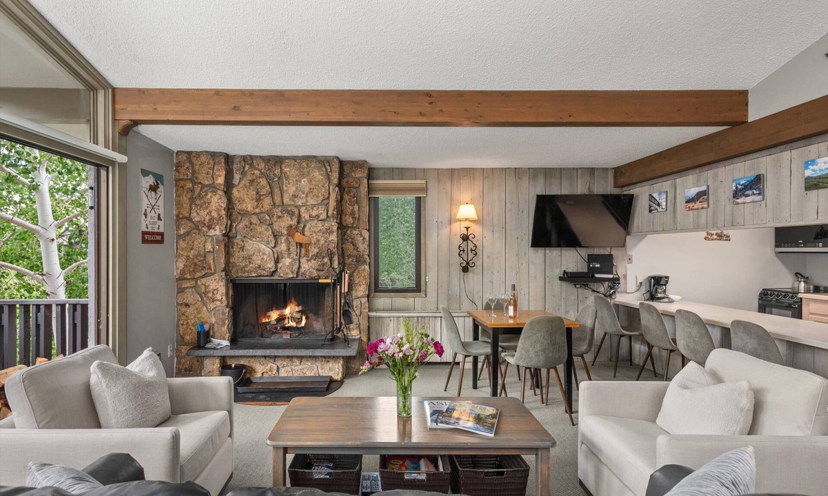 Snowmass Village Condo | Charming Condo Next To Base Village In Snowmass! Pool, HT, Balcony With Grill, Parking, W&D