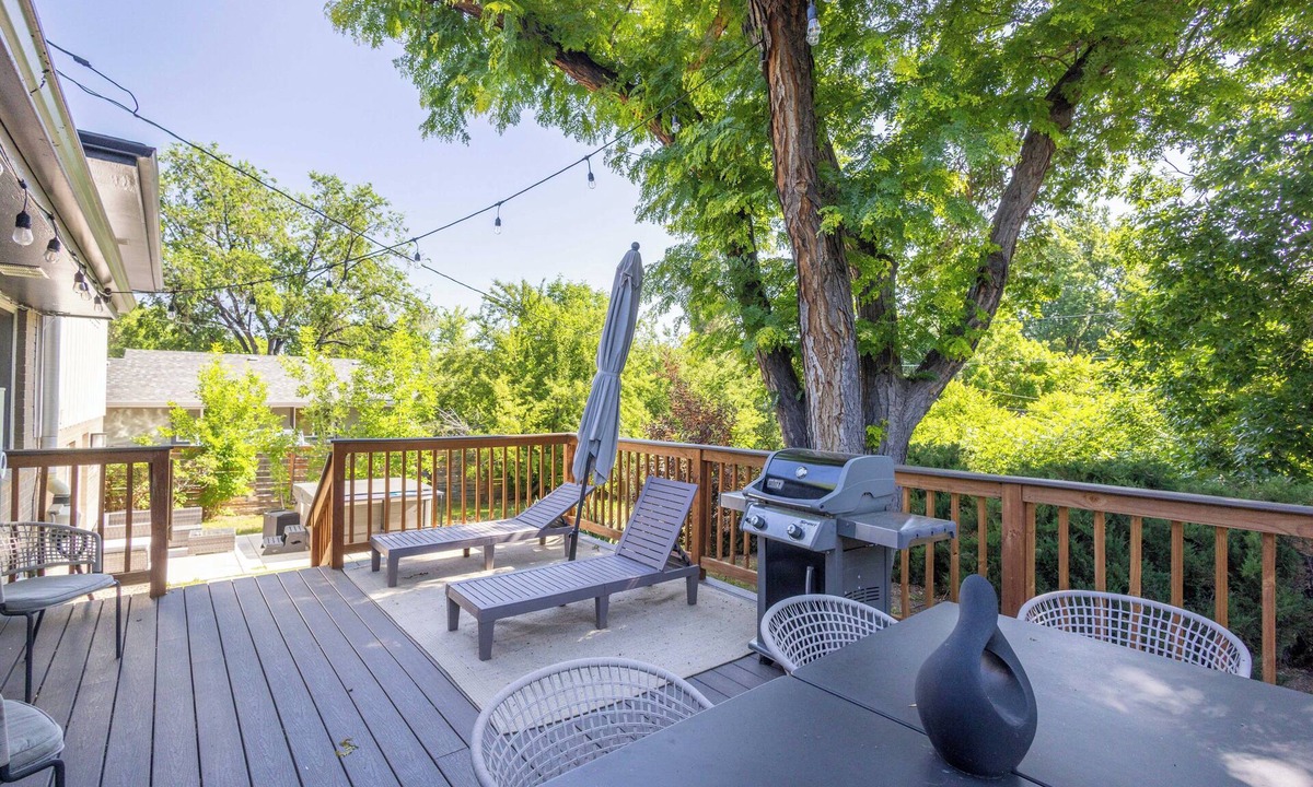 Littleton House | Hot Tub House with BBQ Deck and Workspace