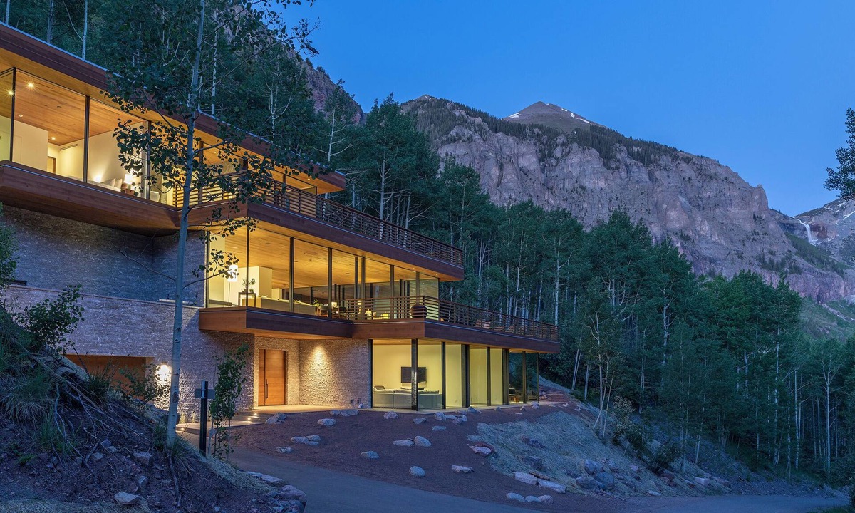 Telluride House | Luxury Glass Tiered House by InvitedHome | Panoramic Views, Hot Tub, Private