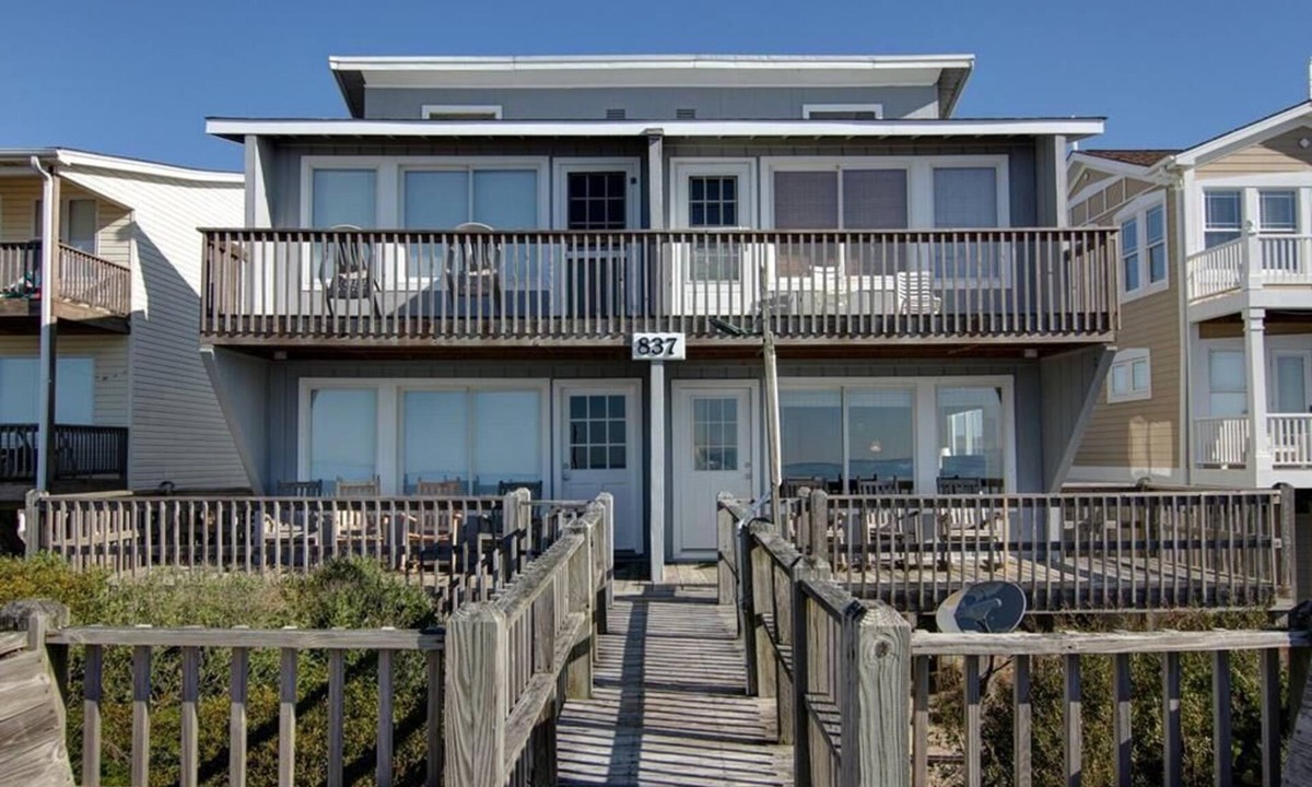 Holden Beach House | Oceanfront Eastside-Duplex in Holden Beach, spacious 3BR, perfect for 8 guests.