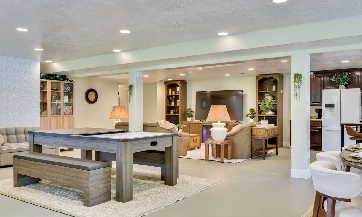 Kaysville Apartment | Shaded Patio and Fire Pit: Quiet Kaysville Home