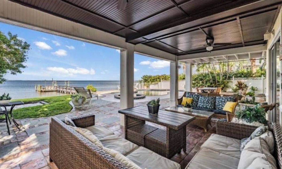Crystal Beach House | Spectacular Tropical Gulf Front 4,200 sq ft home, heated pool & hot tub.
