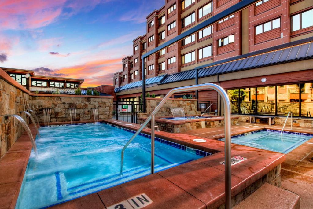 Peak 9 Apartment | Village at Breckenridge 4604 Sunny Ski in & Out King Studio Open Hot Tubs & Pool