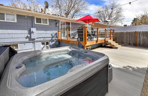 East Colorado Springs House | ᨒ Hot Tub/Fire Pit/Game Lounge/Fenced Yard ᨒ