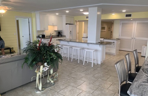 Daytona Beach Shores Condo | #101 First Floor, Direct Ocean Front, 3 King Beds, 3 Full Baths, Laundry #20 dog