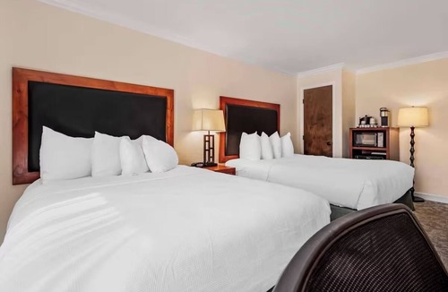 Eagle Hotel | 2 Queen Beds Stay w/Free Breakfast| Access to Indoor Heated Pool & Free Parking