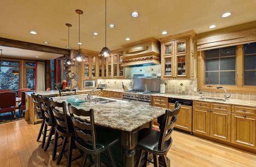 Edwards House | 6BR Beaver Creek home with mountain views, hot tub, pool, and ski access