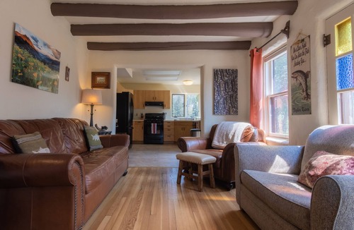 Almont House | Adobe House on Taylor River | 3 Bedroom | River Access | Gas Grill | Yard