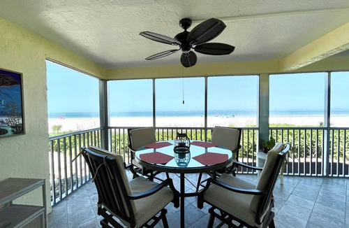 Fort Myers Beach Condo | Beachfront beautiful north-end renovated condo, 24’ Private Lanai