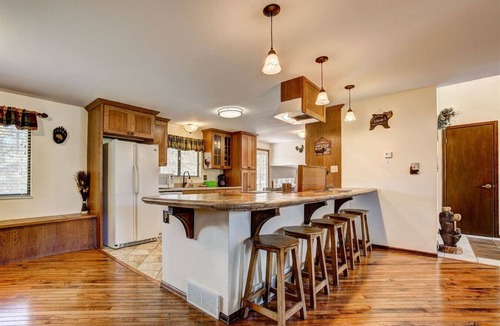 Estes Park House | Bear Tracks- Game Room with a Big Fenced in Backyard!