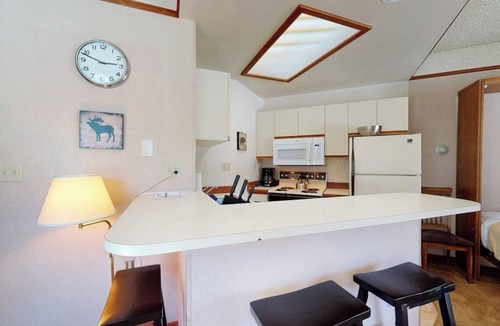 Copper Mountain Village Apartment | Casual ski studio with mountain views and shared hot tub - close to ski lifts