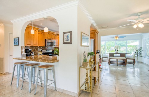 Survey Creek House | Charming home with oasis-like backyard, pool, washer/dryer, & central AC