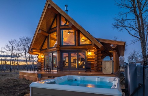 Placerville Cabin | Custom log home in Telluride with epic mountain views
