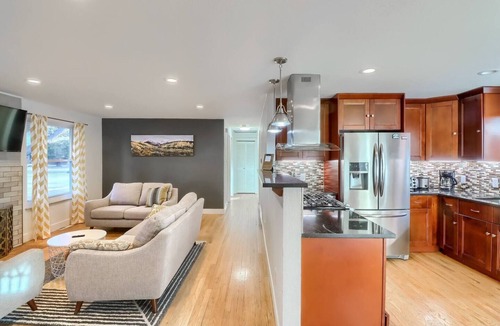 Littleton House | Denver Getaway with Two Living Rooms and Yard