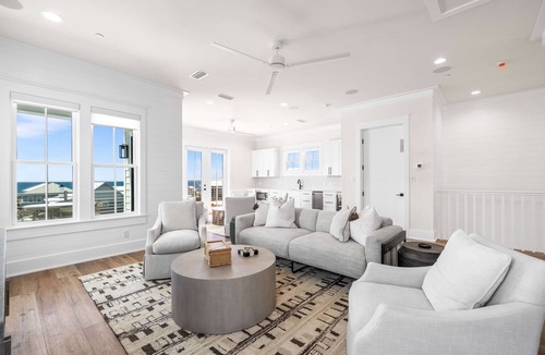 Seawalk Circle House | Designer Home with Gulf Views, One Minute to the Beach, Heated Private Pool