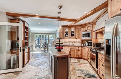 Breckenridge House | Dog-friendly home with private hot tub, mtn views, deck, wood stove, fireplace