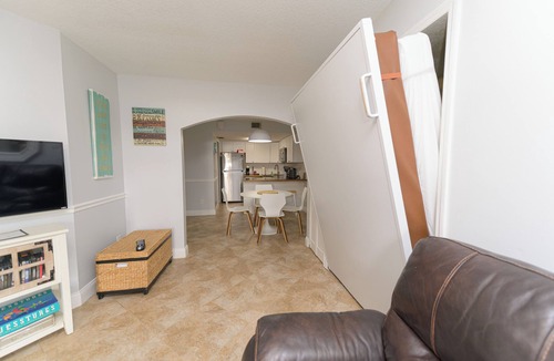 Port Canaveral Condo | Enchanting 2-Bedroom Ground Floor Beach Condo at Cape Canaveral WiFi & AC