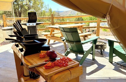 Orderville RV Rental | Glamping Tent w/Private Bathroom, A/C Near Zion