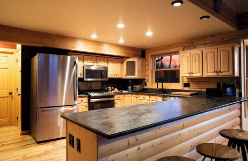 Twin Lakes Cabin | Lakeview Mountain Cabin with Wraparound Deck, Hot Tub & Wood Burning Fireplace.