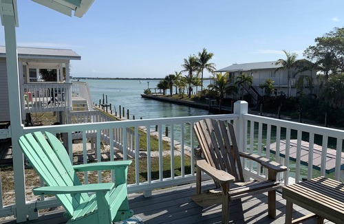 Placida Cabin | Little Gasparilla Island: WATERFRONT Cabin, Boat dock at front door!