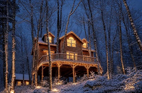 Stoneham Cabin | Luxury Treehouse with Soaking Tub near White Mountain National Forest, Stoneham, Maine