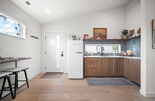 Sloan Lake House | Modern Studio with Workspace and Kitchenette