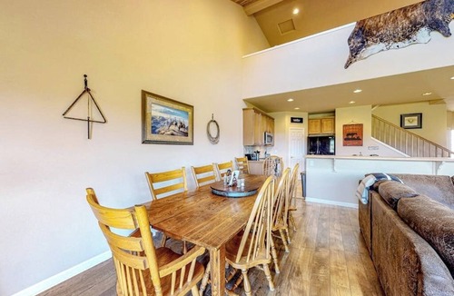 Pagosa Springs House | Mountain-view getaway with deck, pellet grill, fireplace, central AC, & WiFi