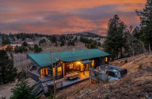 Black Hawk House | Mountain View Retreat - Game Room, 2 Living Areas, Hot Tub, Fire Table