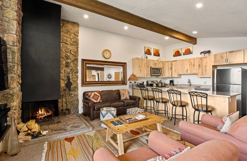 Snowmass Village Condo | Mountain Views in Snowmass! Balcony W/Grill, Wood FP, Pool, Hot Tubs, Parking & Elevator Access