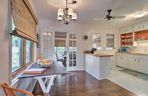 Lake Worth Cottage | Near Concerts & Transit! Historic Hot Tub Cottage