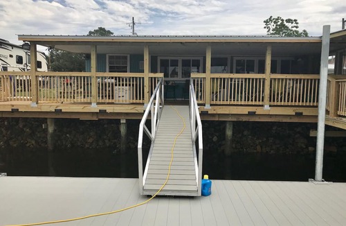 Keaton Beach House | NO STAIRS. dock is steps away on main deep water canal in Keaton Beach !