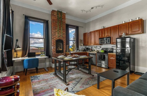 Leadville Condo | Old St. Vincent's 303 — Sauna | 14ft Loft | Mtn Views | Walk Downtown