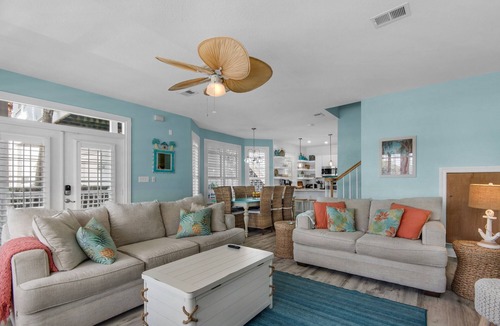 Crystal Shores House | Palm Place, Spacious beach house steps to the powdery sand and emerald water.
