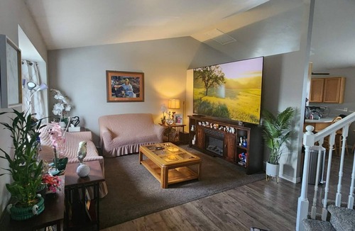 West Jordan House | Private bedroom with a shared bathroom in west jordan