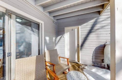 Edwards Condo | Riverfront, ground-floor condo with fireplace & fishing access - near Riverwalk