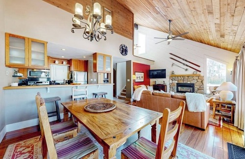 Vail House | Scenic, three-story townhome near all-season recreation with fireplace & grill