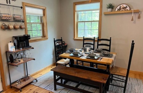 Thornton House | Spacious White Mt. Cabin - Outdoor Patio & Fireplace
