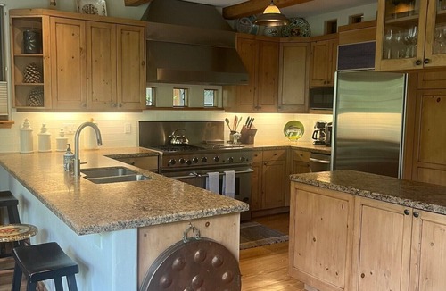 Aspen House | Spectacular Home on the bend of the Roaring Fork River with views of Aspen Mtn.