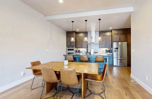 Hideout House | Stunning house with ski & lake views, private hot tub, private W&D