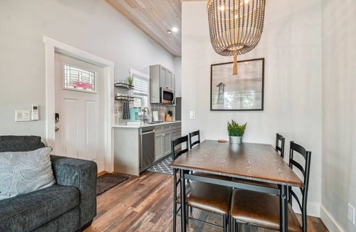 Dunedin House | Surf Shack Tiny Home on Pinellas Trail w/Heated Pool! Walk or Bike to Downtown Dunedin!