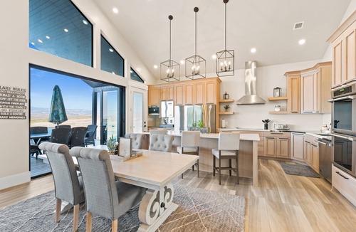 Levan House | The Lighthouse ON YUBA Lake front private beach boat dock 5 acre 17 beds 6 baths