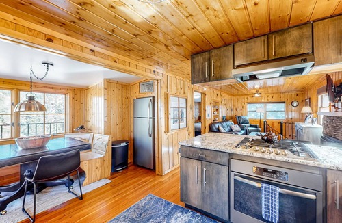 Green Mountain Falls House | Updated, woodsy cabin with mountain view, deck & fireplace - near Pikes Peak