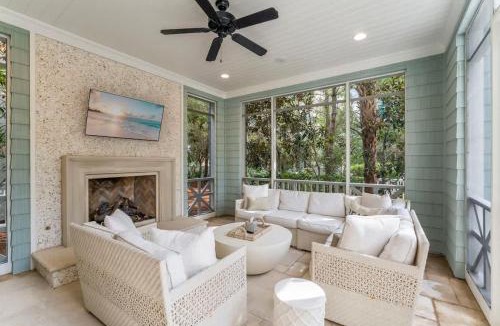 WaterSound Beach House | Water and Wine by Stay on 30a, Private Beach- Bikes!