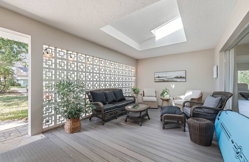 Cocoa Isles House | Waterfront with New POOL, Bikes, Hot Tub, Kayak, near downtown Cocoa Beach.