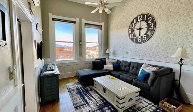 2nd story condo overlooking the F Street Pedestrian mall, downtown Salida!