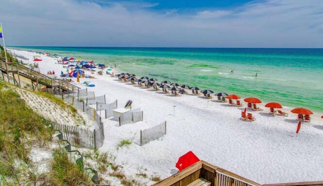 6 seater Golf Cart/Heated Pool/Beach/Dining/Trails in Santa Rosa Beach