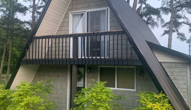 A-Frame, Fisherman’s Paradise 3-bedroom, WiFi, AC -Springville, TN, walk to lake in Springville