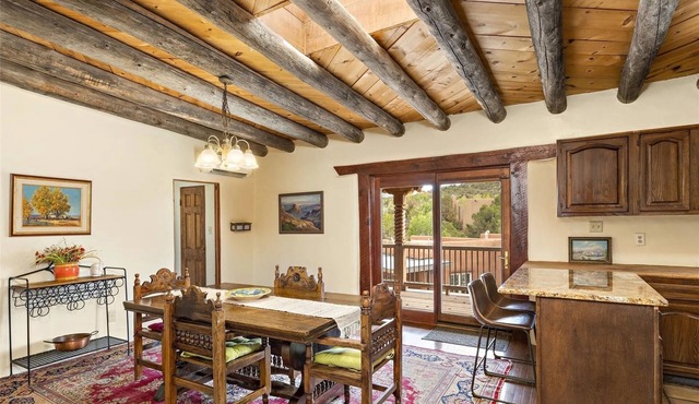 Adobe home with view in Historic Eastside near Canyon Rd in Santa Fe