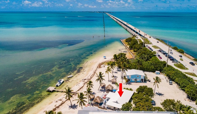Atlantic Ocean Beachfront Duplex with Private Dock in Long Key