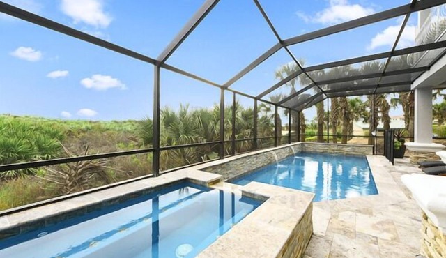 Beach Belle | Pet Friendly, Beach Access, Private Pool, Hot Tub! in Palm Coast